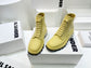 Jil sander-2022秋冬 爆休閒系列 厚底透明跟休閒短靴 情侶款