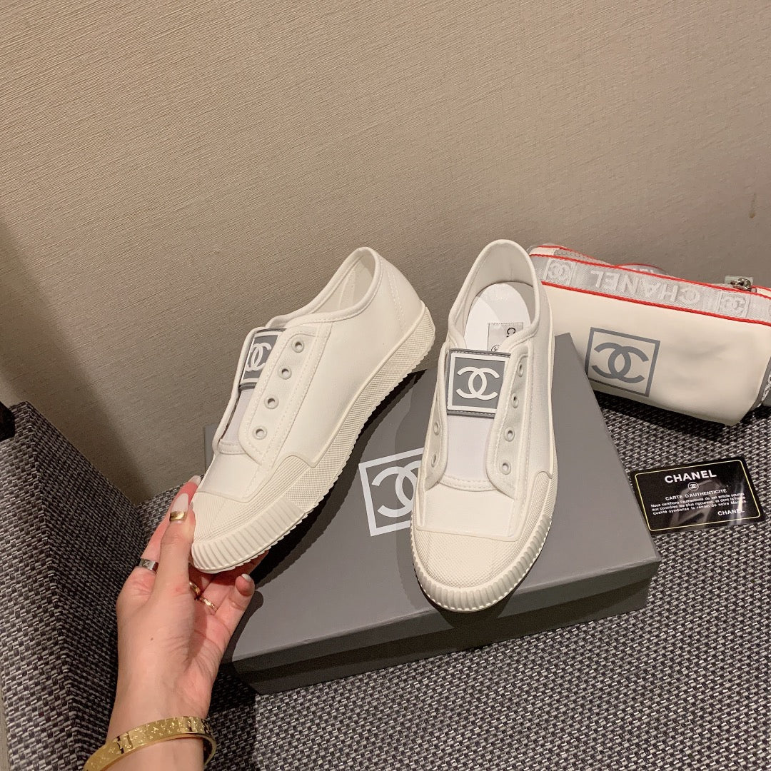 小香家-vintage 中古帆布鞋 白色