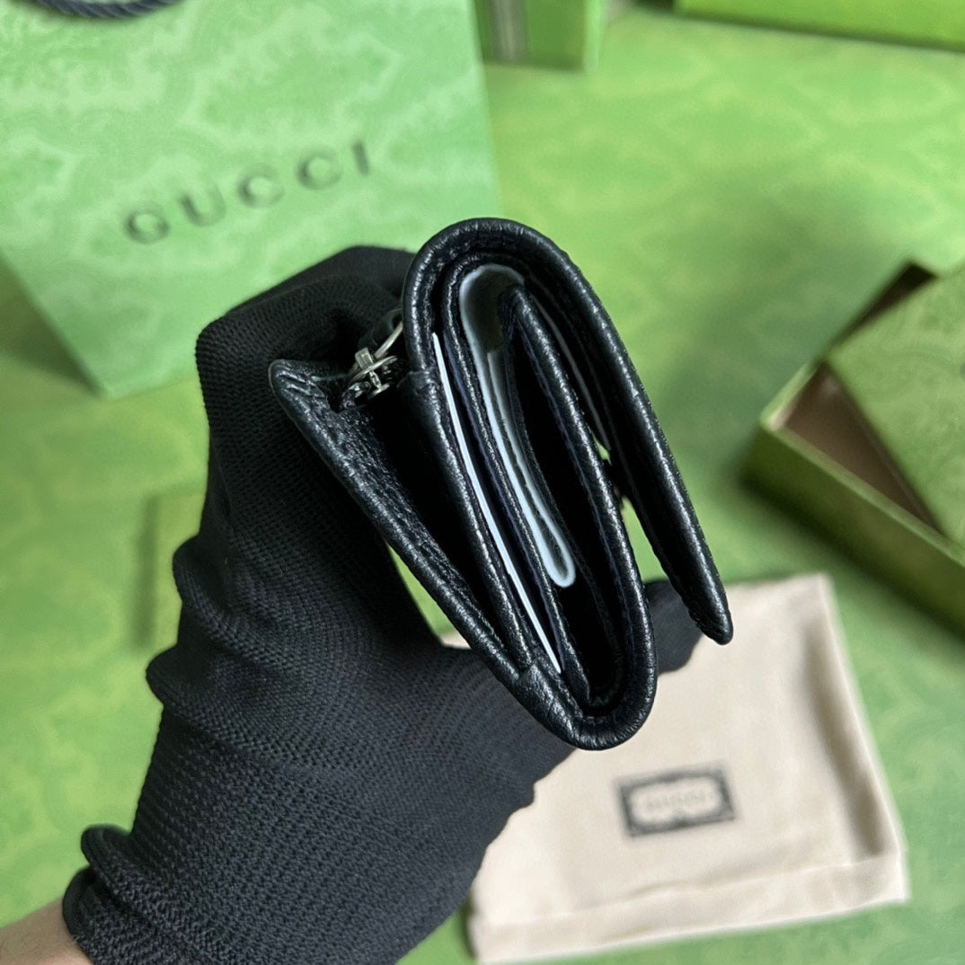 Gucci 拉鍊短夾卡包