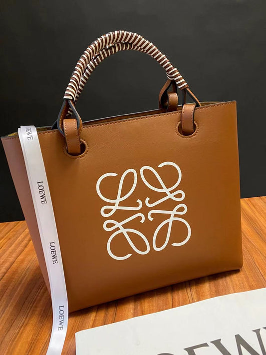羅L威-Anagram Tote 牛皮 咖色