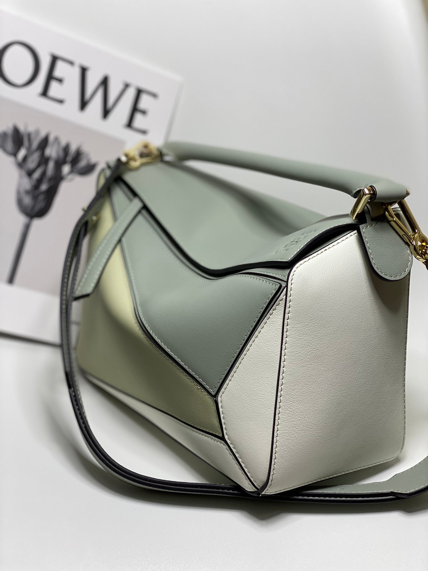 羅L威-Puzzle bag 小牛皮 大號