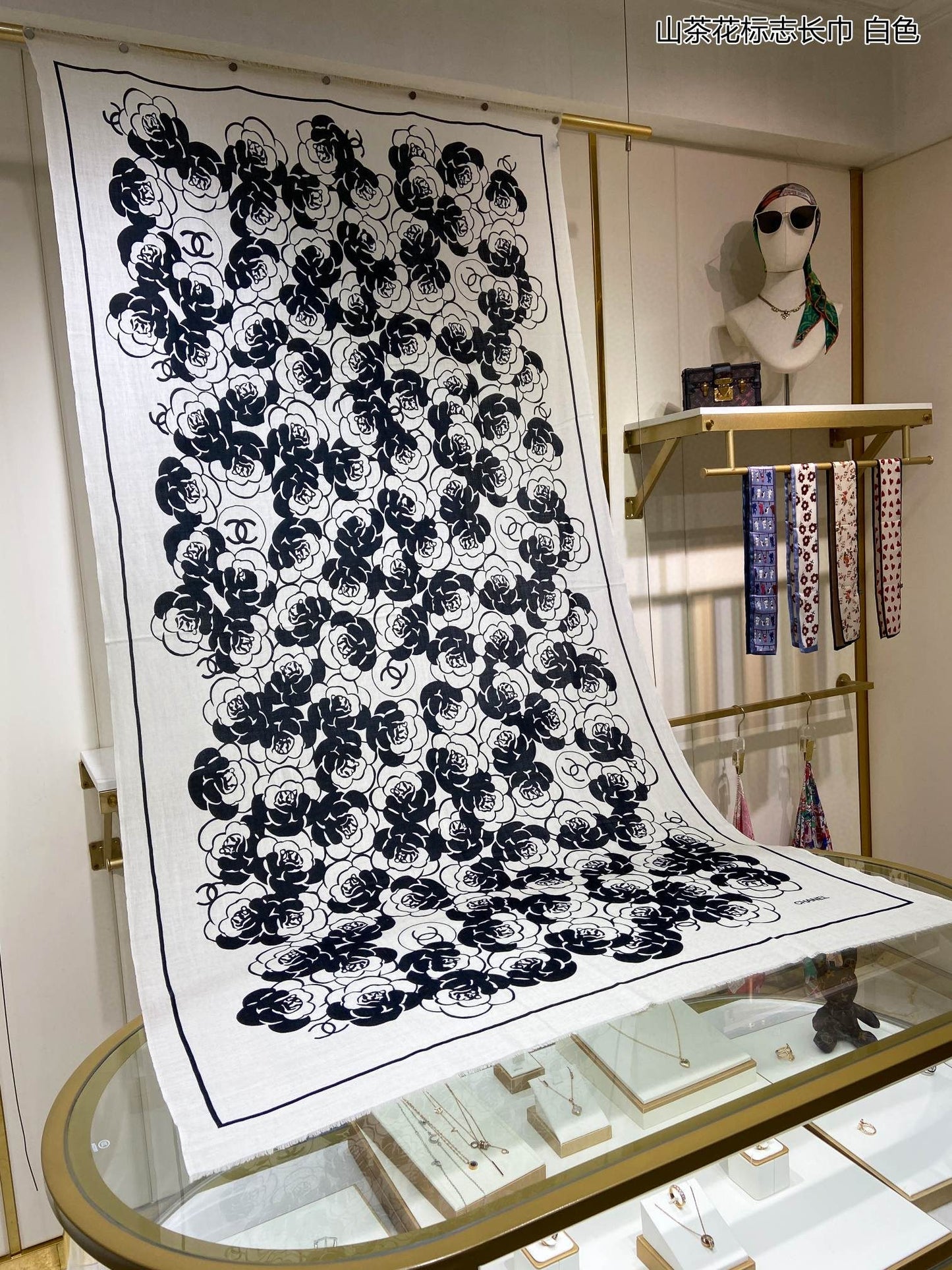 小香家-山茶花長圍巾 110*200cm 100%頂極羊絨
