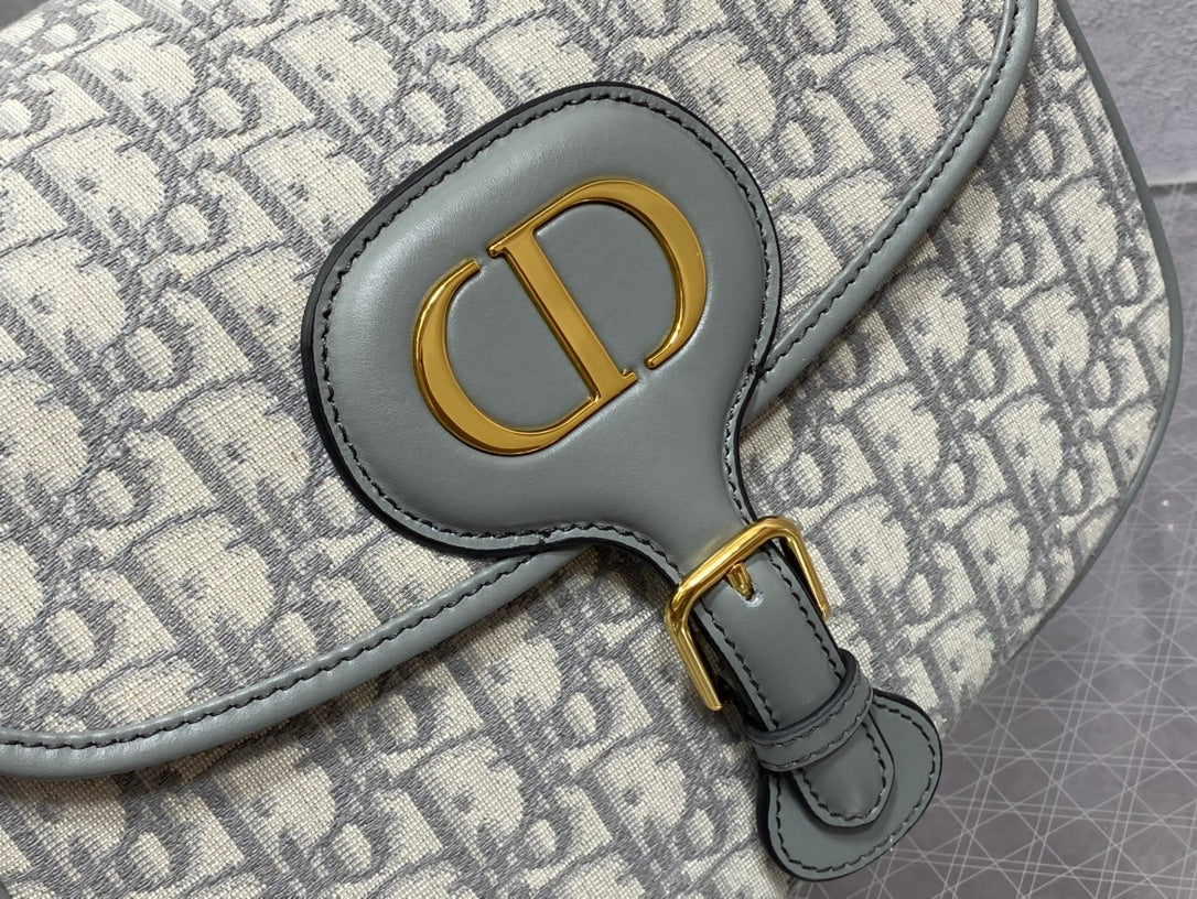 Dior Bobby-大號27cm-灰色老花