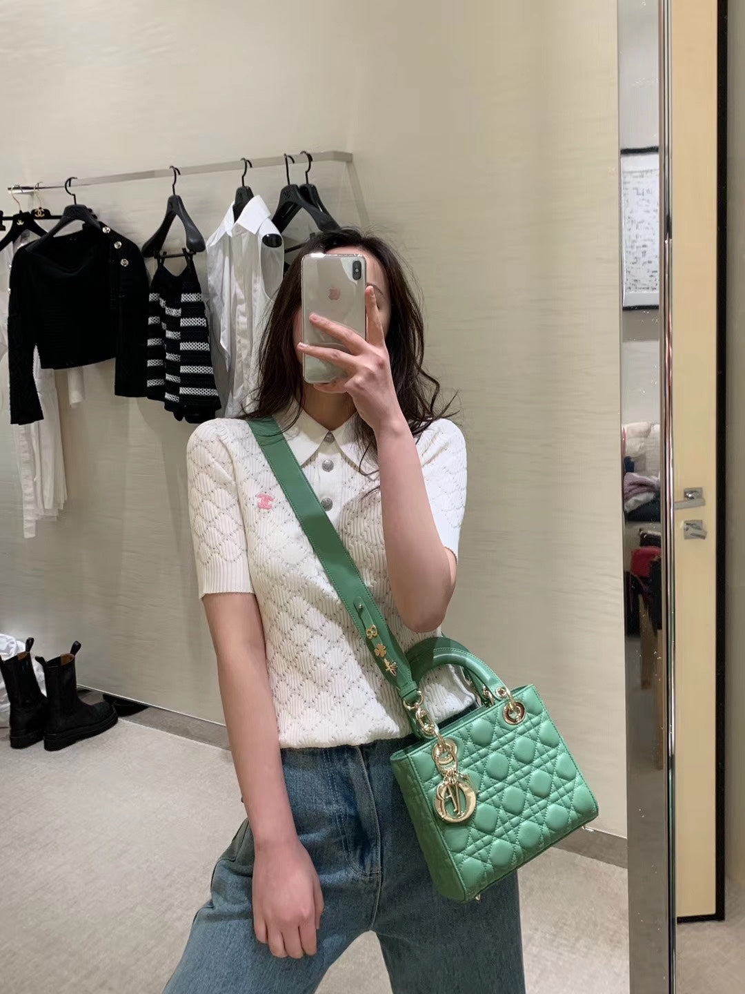 Dior-Mini Lady Dior手袋-四格黛妃-24cm
