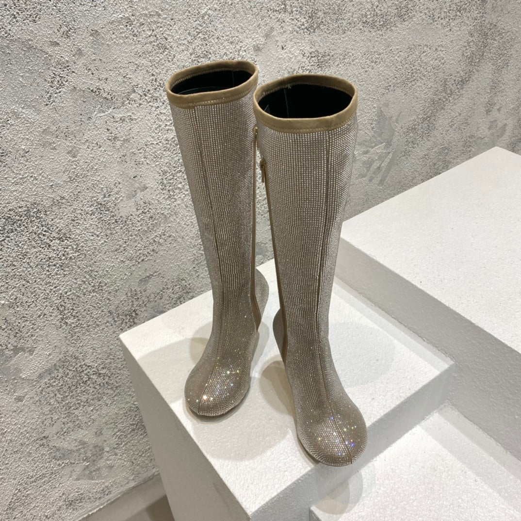 B編織-22S官網秋冬新品 高跟鑽靴（35-39，40-42可訂製）