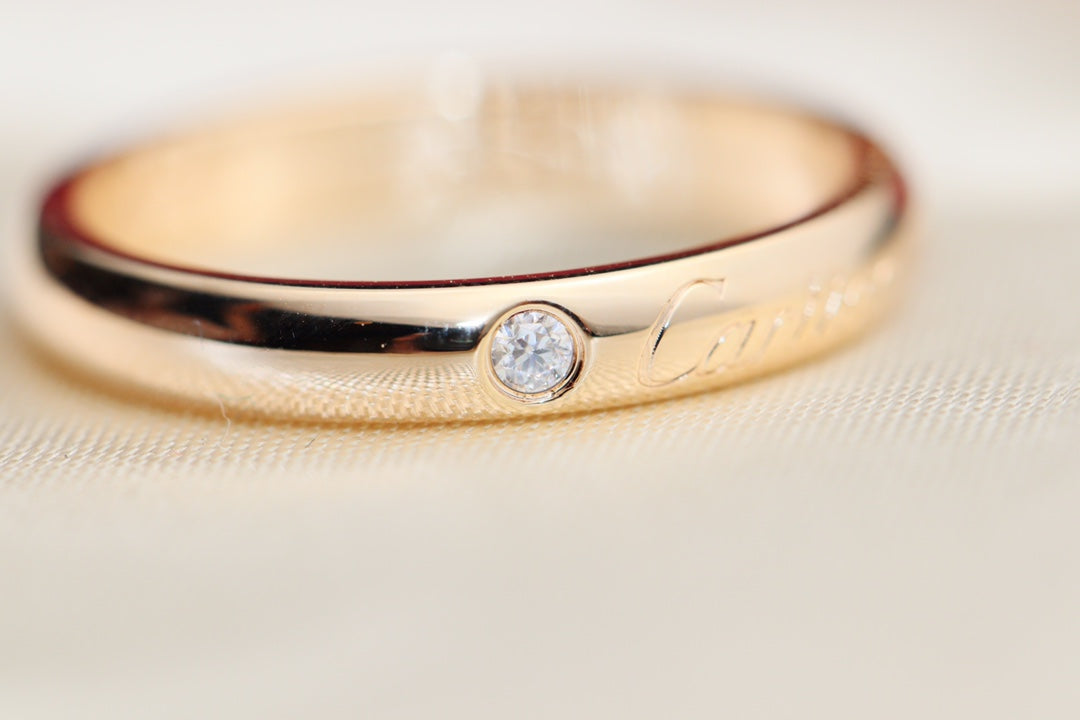 Cartier 一顆鑽石戒指