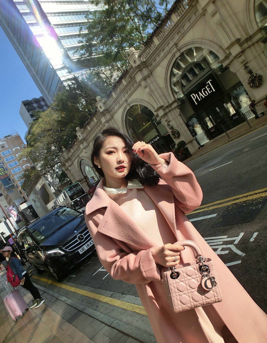 Dior Lady Dior-三格黛妃包-銀扣-17cm-白色