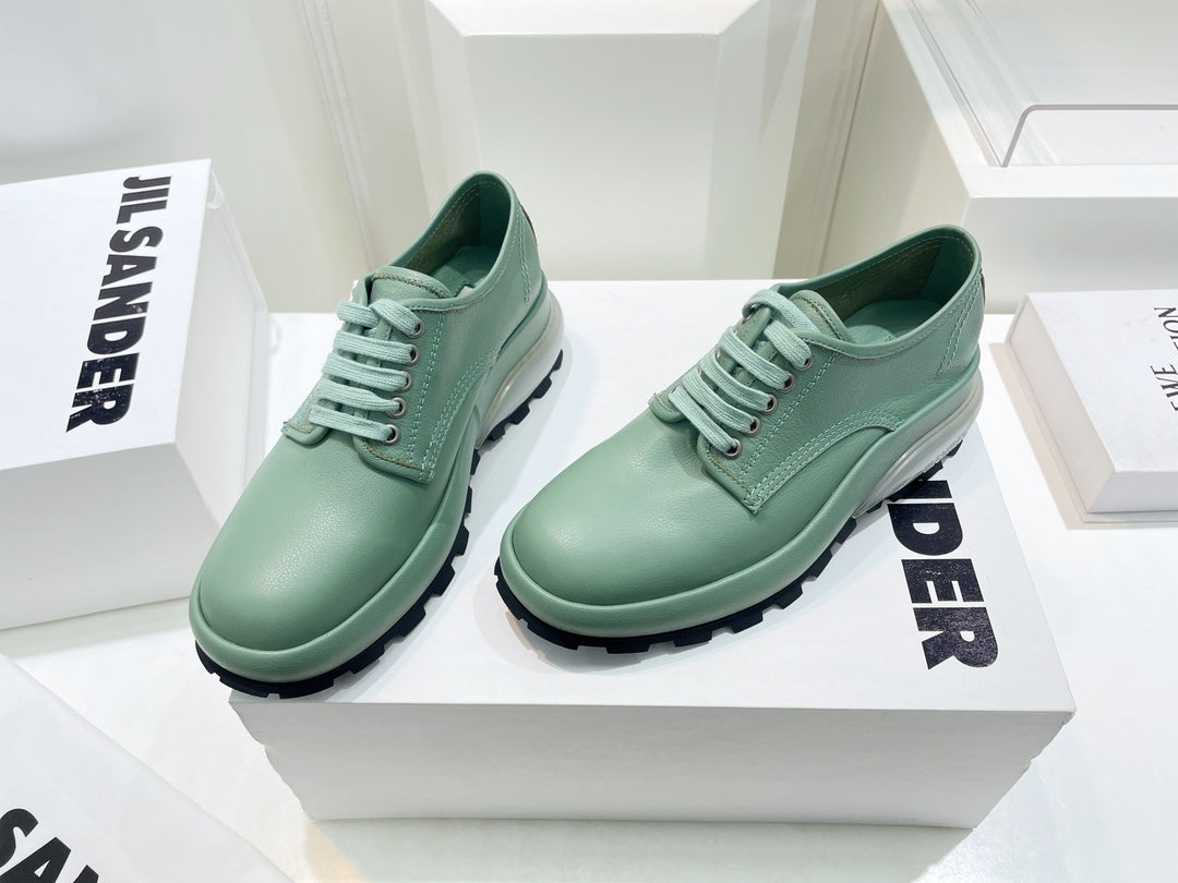 Jil sander-2022秋冬 爆休閒系列 厚底透明跟低幫休閒鞋 情侶款