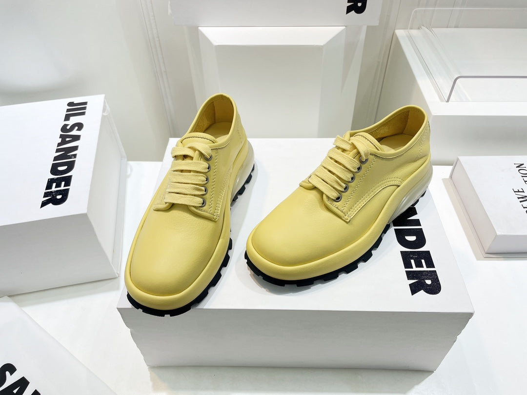 Jil sander-2022秋冬 爆休閒系列 厚底透明跟低幫休閒鞋 情侶款