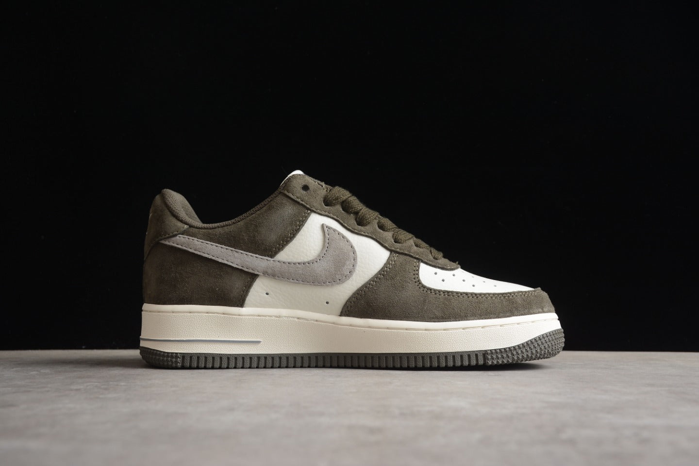 N1KE-Air Force 1 休閒鞋 男女同款 灰棕色
