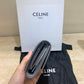 Celine 三折短夾-灰色掌紋