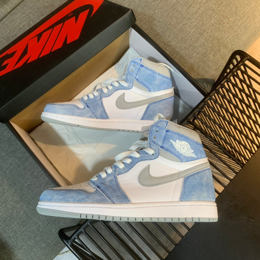 N1K- Air Jordan 1高筒板鞋 休閒鞋 水洗藍霧色