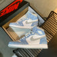 N1K- Air Jordan 1高筒板鞋 休閒鞋 水洗藍霧色