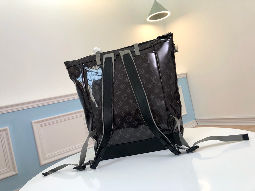 Lou-Tote Monogram Glaze 後背包 袋包 老花黑色