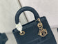 Dior Lady D-Lite黛妃包-刺繡黑色