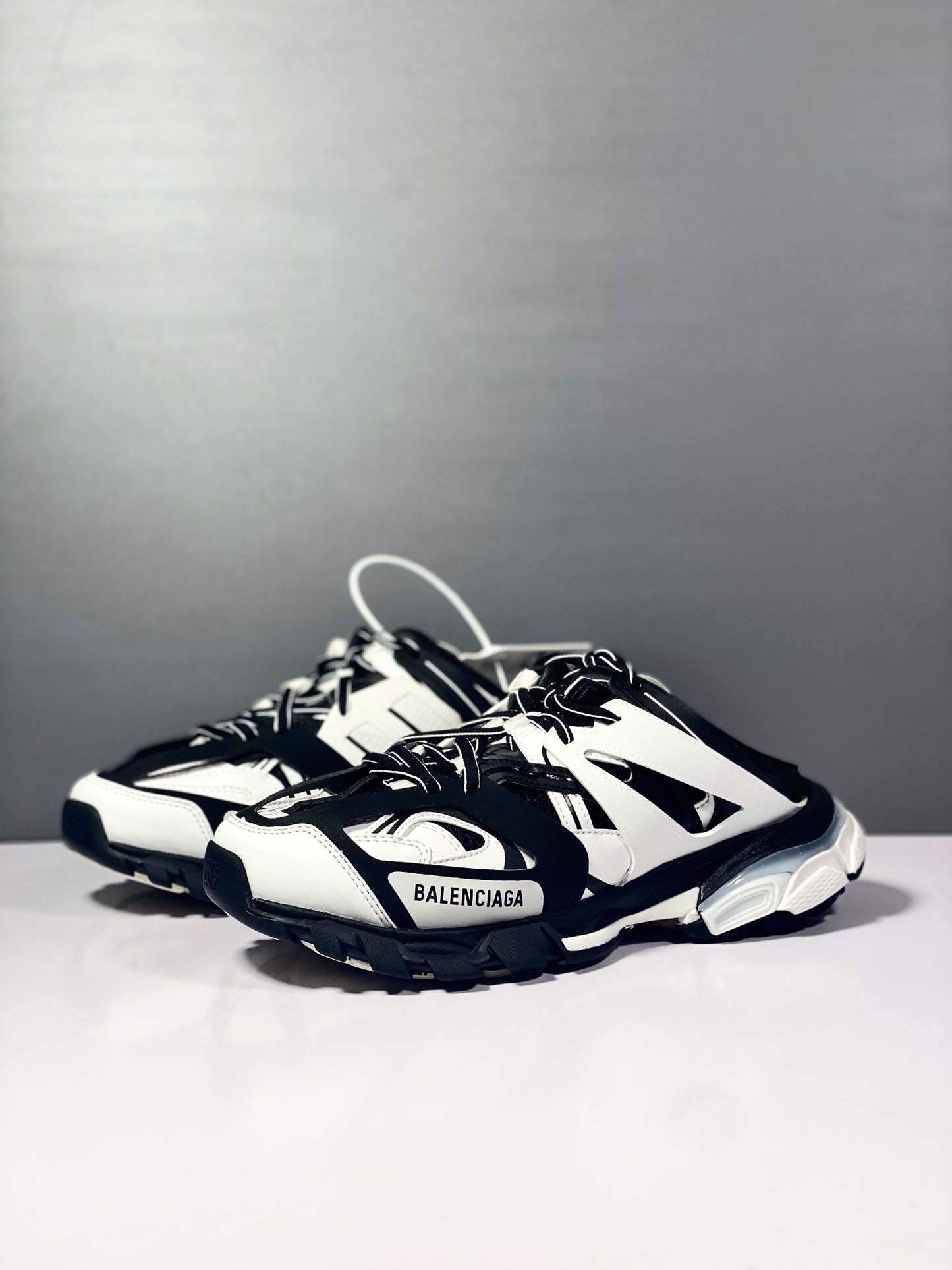巴黎世-情侶款-3.0 半拖 Sneaker Tess s.Gomma MAILLE WHITEORANGE