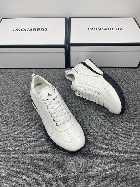 Dsq-2022新款 平底休閒鞋 白色