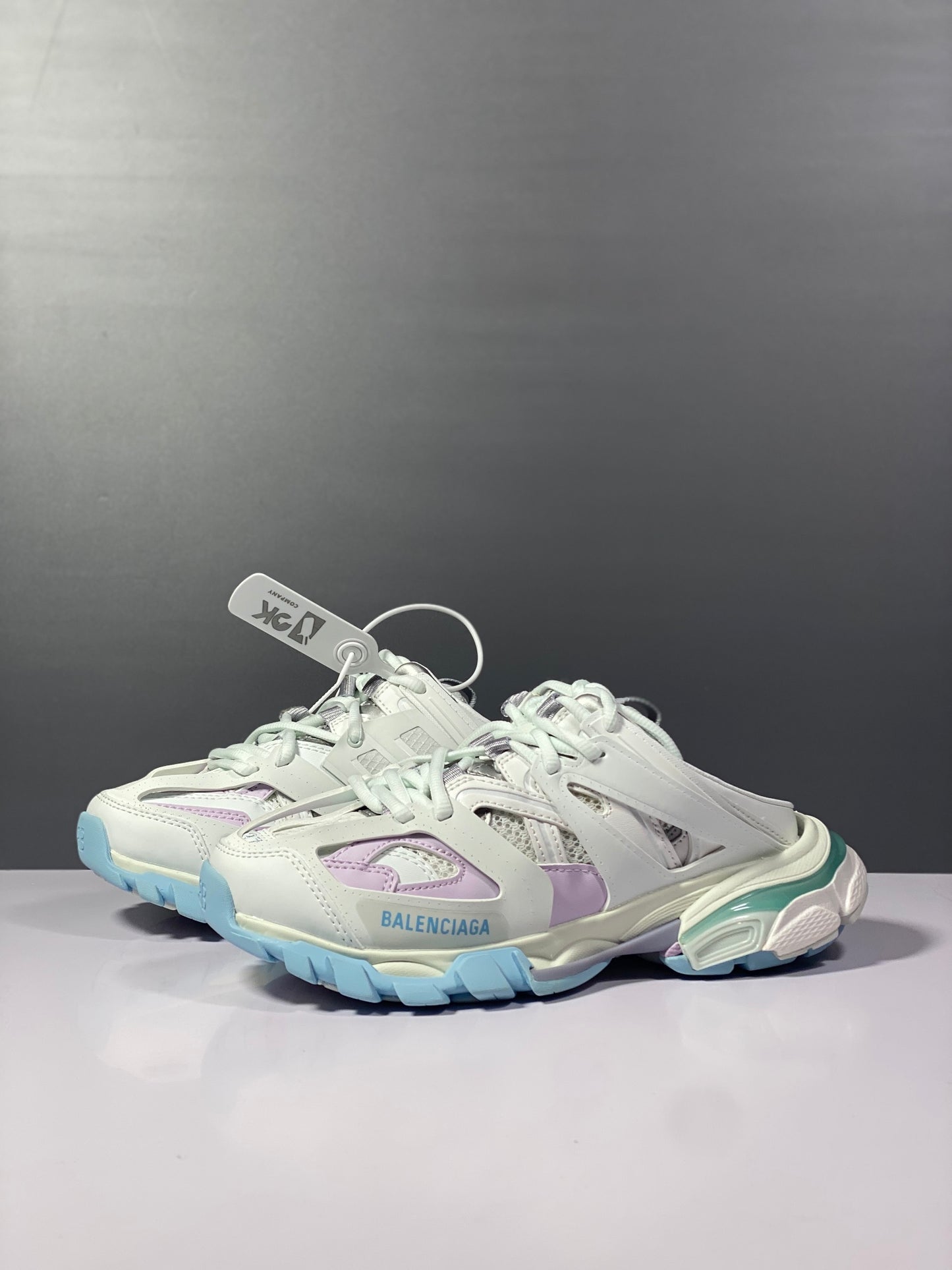 巴黎世-情侶款-3.0 半拖 Sneaker Tess s.Gomma MAILLE WHITEORANGE