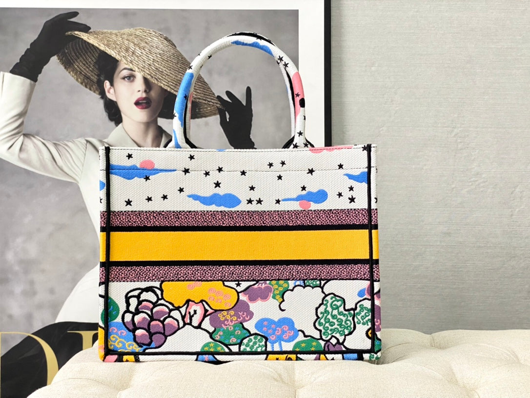 迪D家 Book Tote-中號36.5cm-白天空