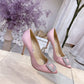 Manolo Blahnik-尖頭 高跟鞋 細跟鞋 粉色