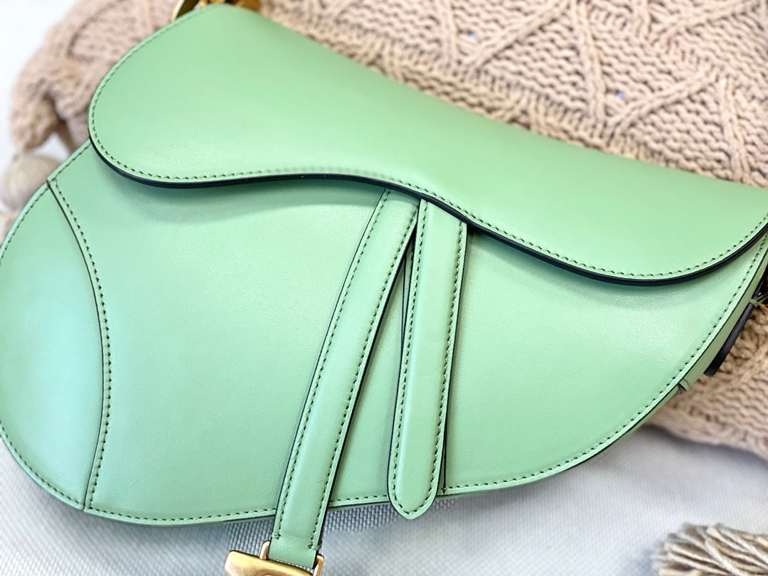 Dior Saddle 馬鞍包-平紋-大號薄荷綠-25.5cm