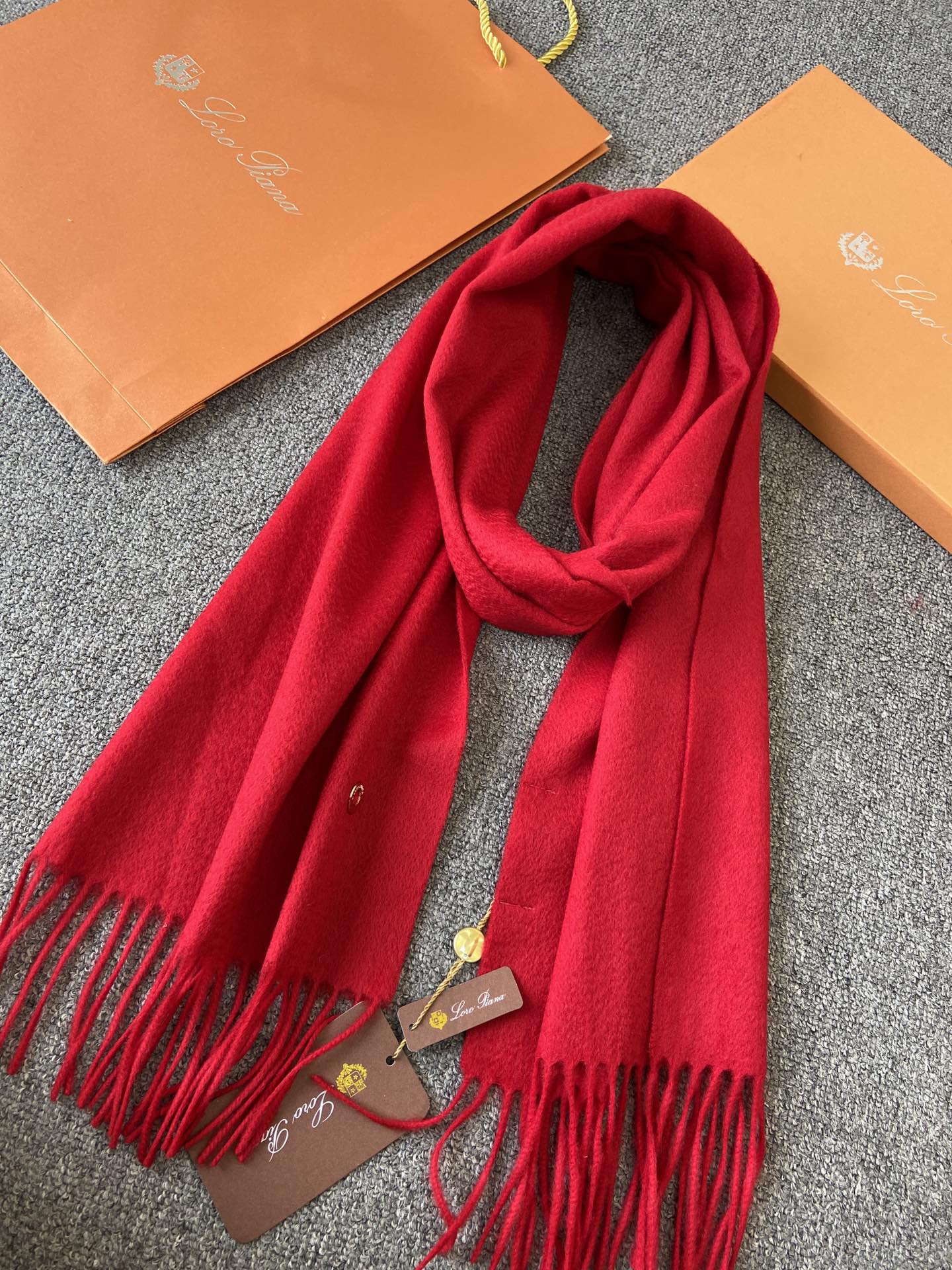 L-Piana-水波紋羊絨圍巾-100%山羊絨 30*180cm