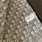 迪D家-Oblique 印花雙面圍巾 羊毛和桑蠶絲混紡面 灰色