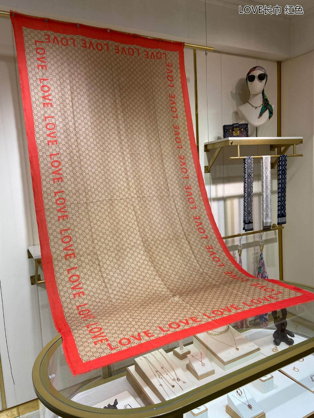 古G家-LOVE長圍巾 110*200cm 100%頂極羊絨