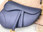 Dior Saddle 馬鞍包-平紋牛皮-大號夜藍色-25.5cm