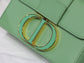 Dior 蒙田 Mini Box 珐瑯扣-17.5cm-薄荷綠