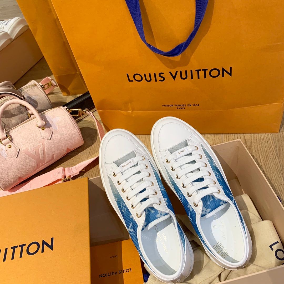 LV鞋-LV Charlie 2022春 低筒 藍色