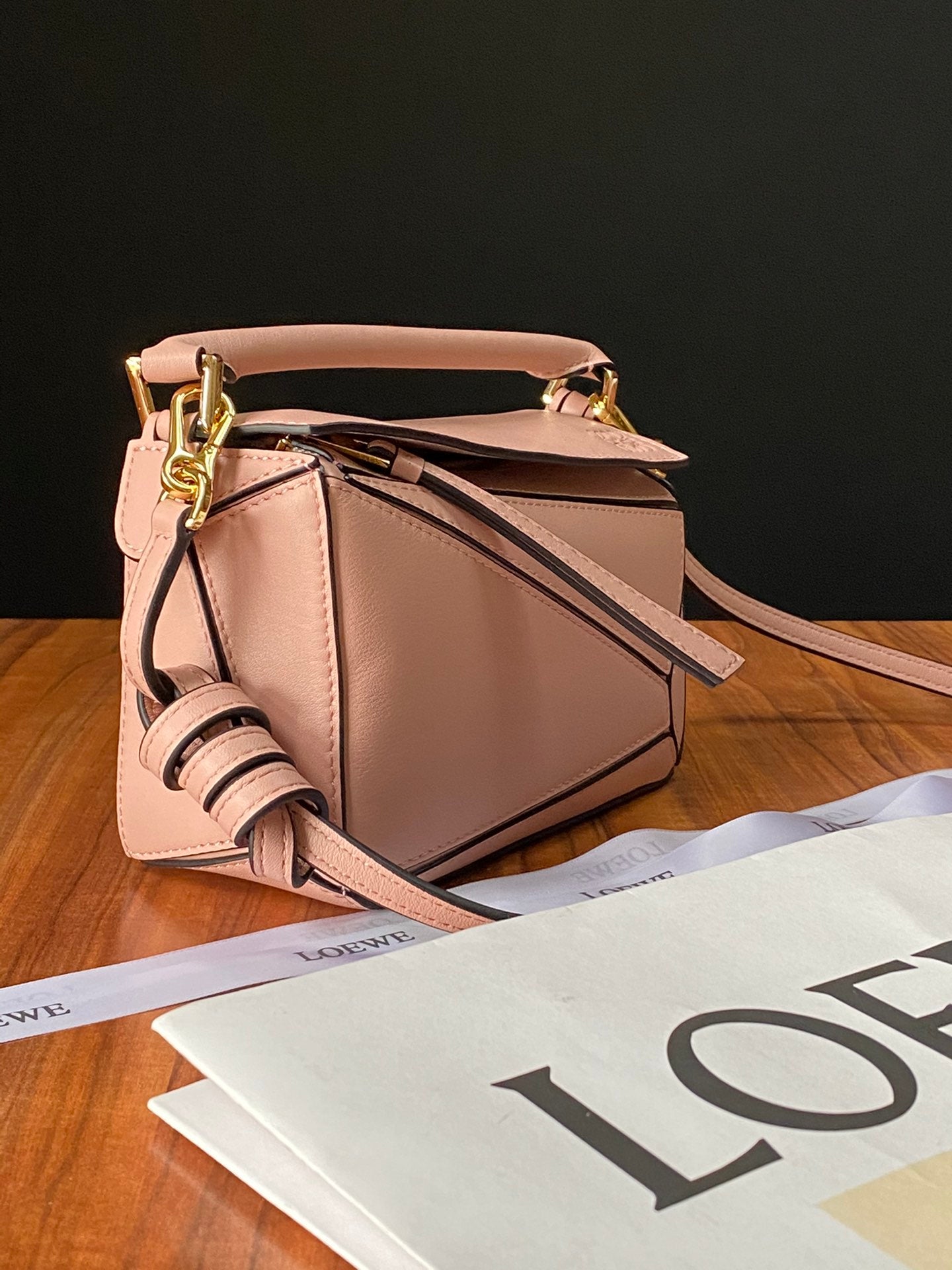 羅L威-Puzzle bag mini 小牛皮
