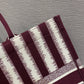 Dior Book Tote-大號41.5cm-酒紅色條紋