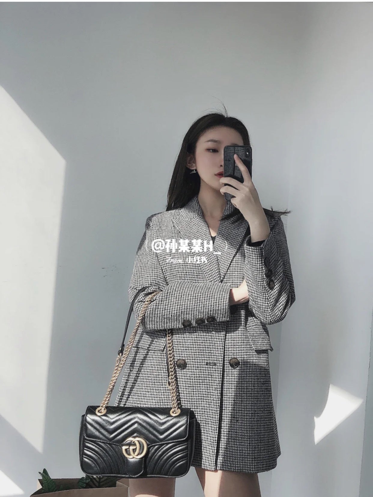 古G家-Marmont-黑色中號26cm（26*7*5cm）