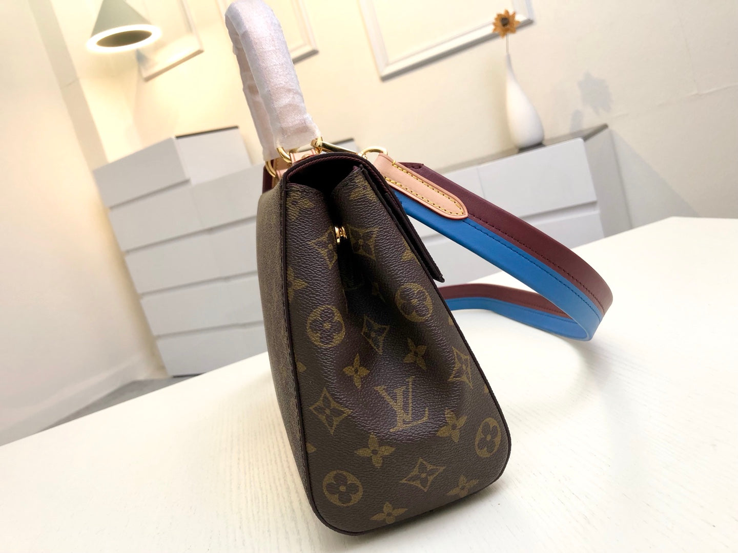 M42738 路L家-Monogram 秋冬新款 Cluny手袋 藍色