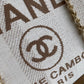 Chanel 大號米色條紋沙灘包