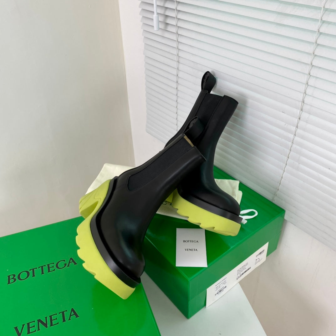BV鞋-BV 黃綠配色 厚底靴