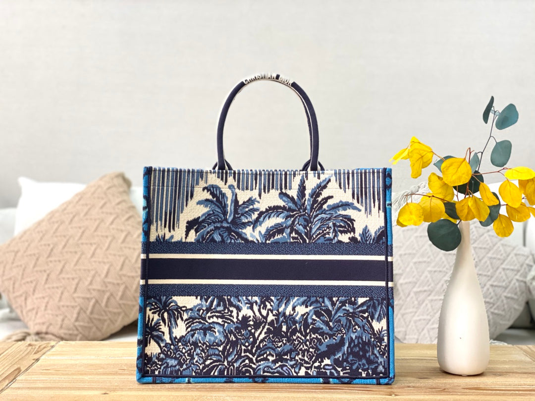 Dior Book Tote-大號41.5cm-夏日椰林