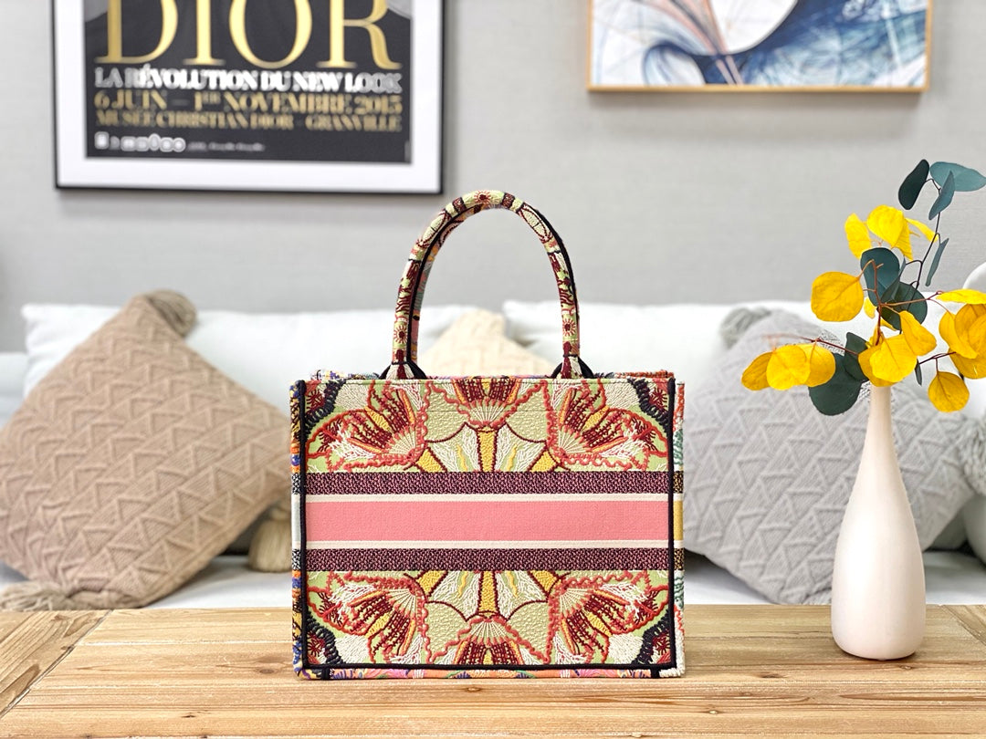 Dior Book Tote-小號36.5cm-多色花朵