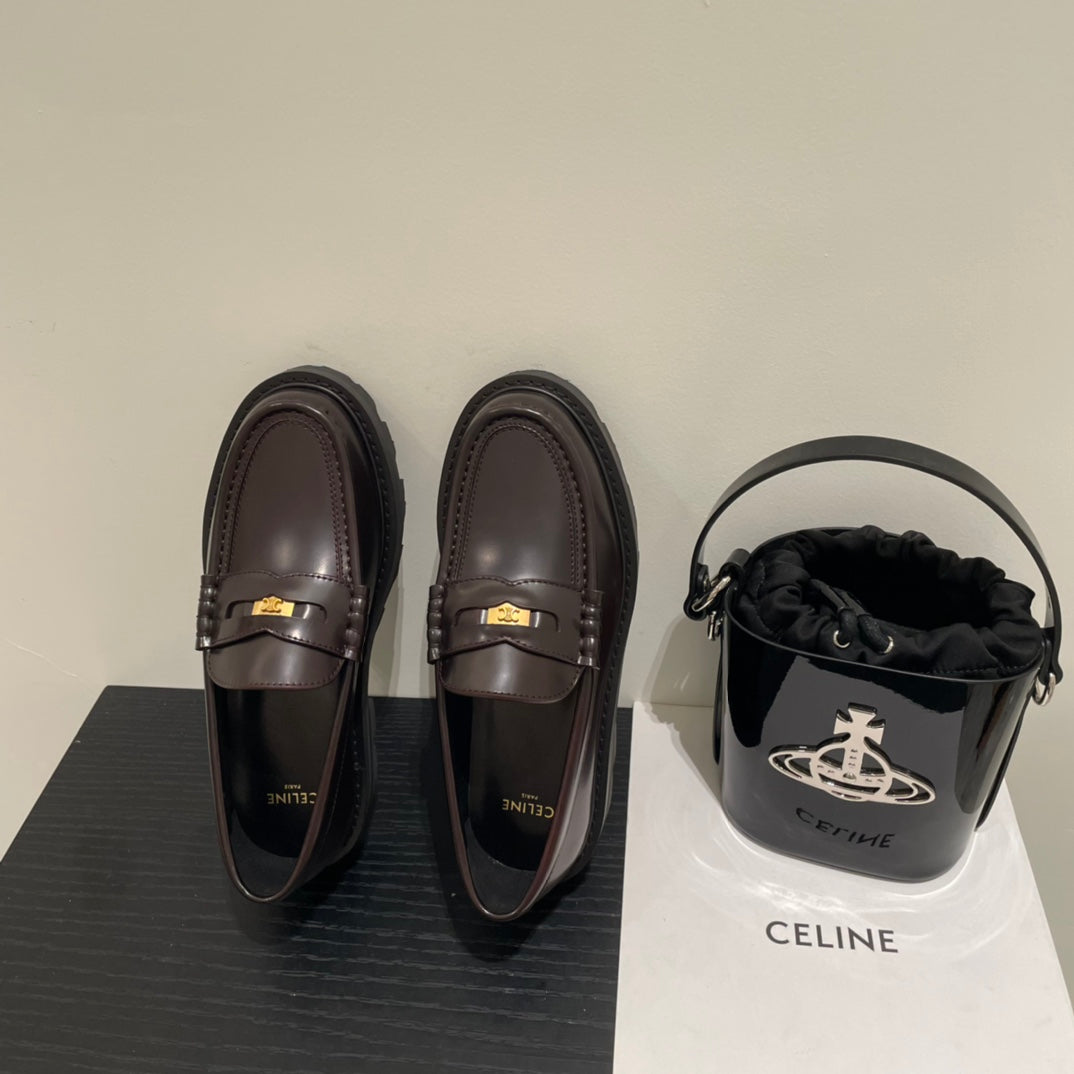 Celine鞋-Celine 樂福鞋（黑）