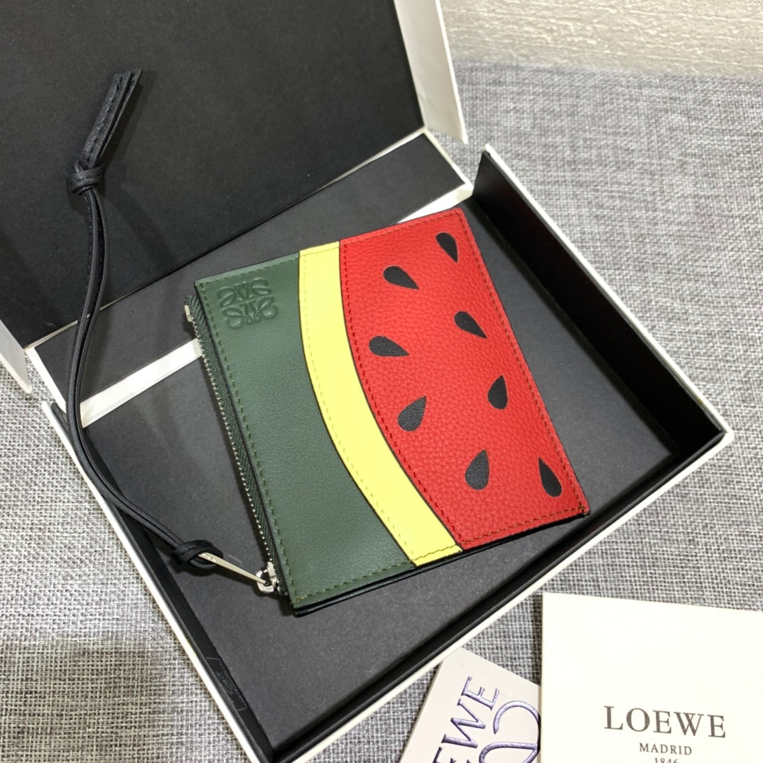 Loewe 拉鍊西瓜卡包