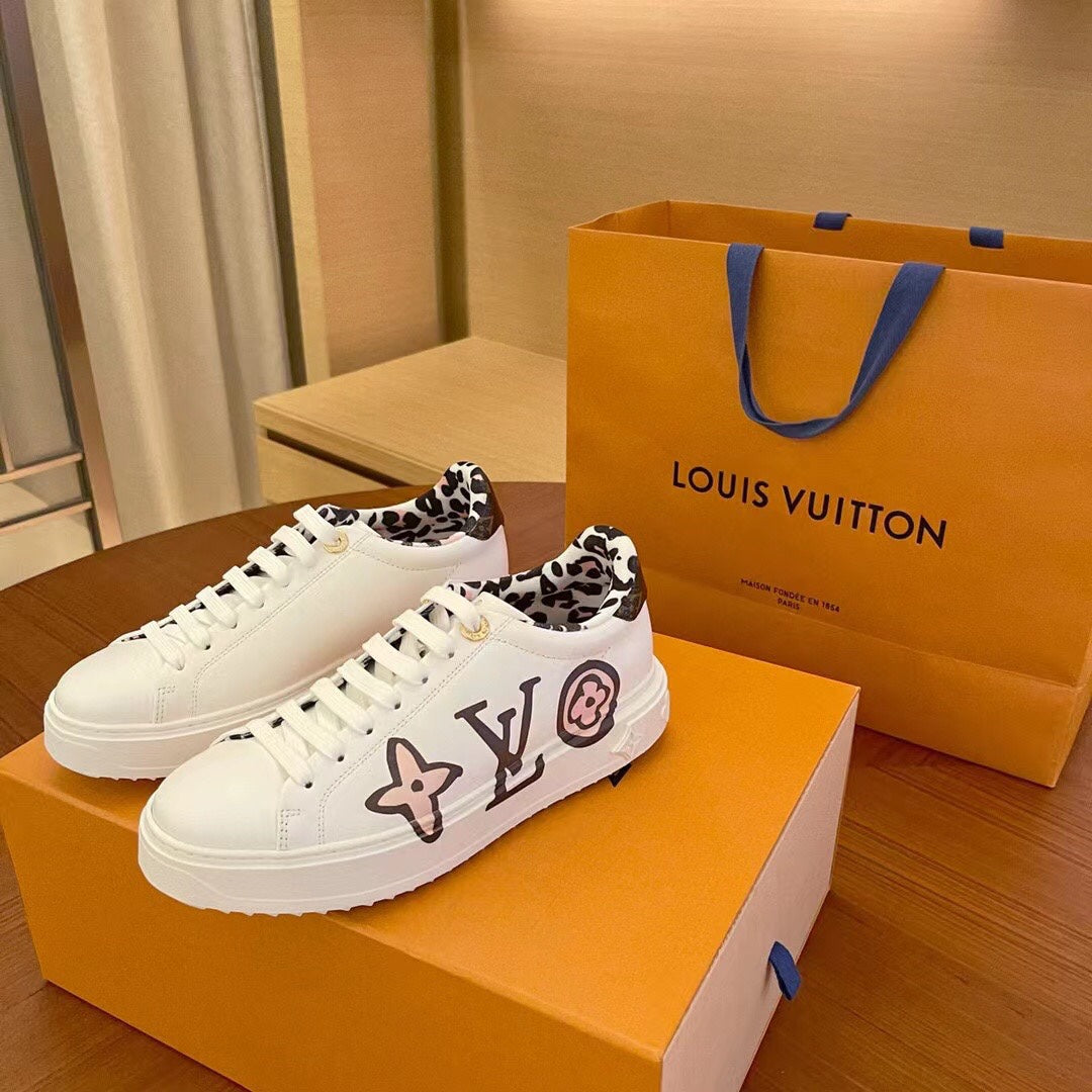 LV鞋-LV 2022早春新款 厚底小白鞋