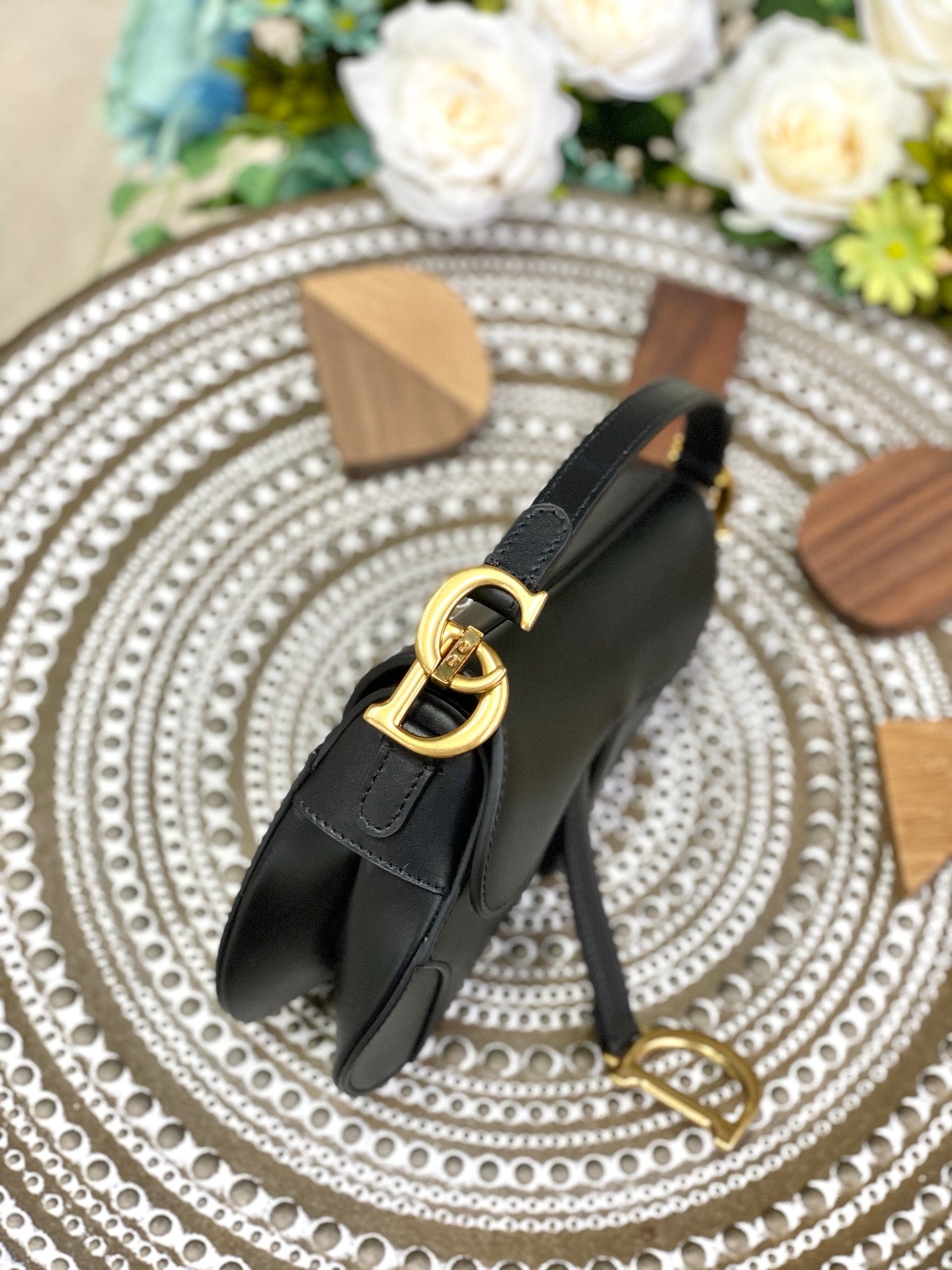 Dior Saddle 馬鞍包-平紋-小號黑色-19.5cm