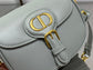 Dior Bobby-小號18cm-岩石灰牛皮
