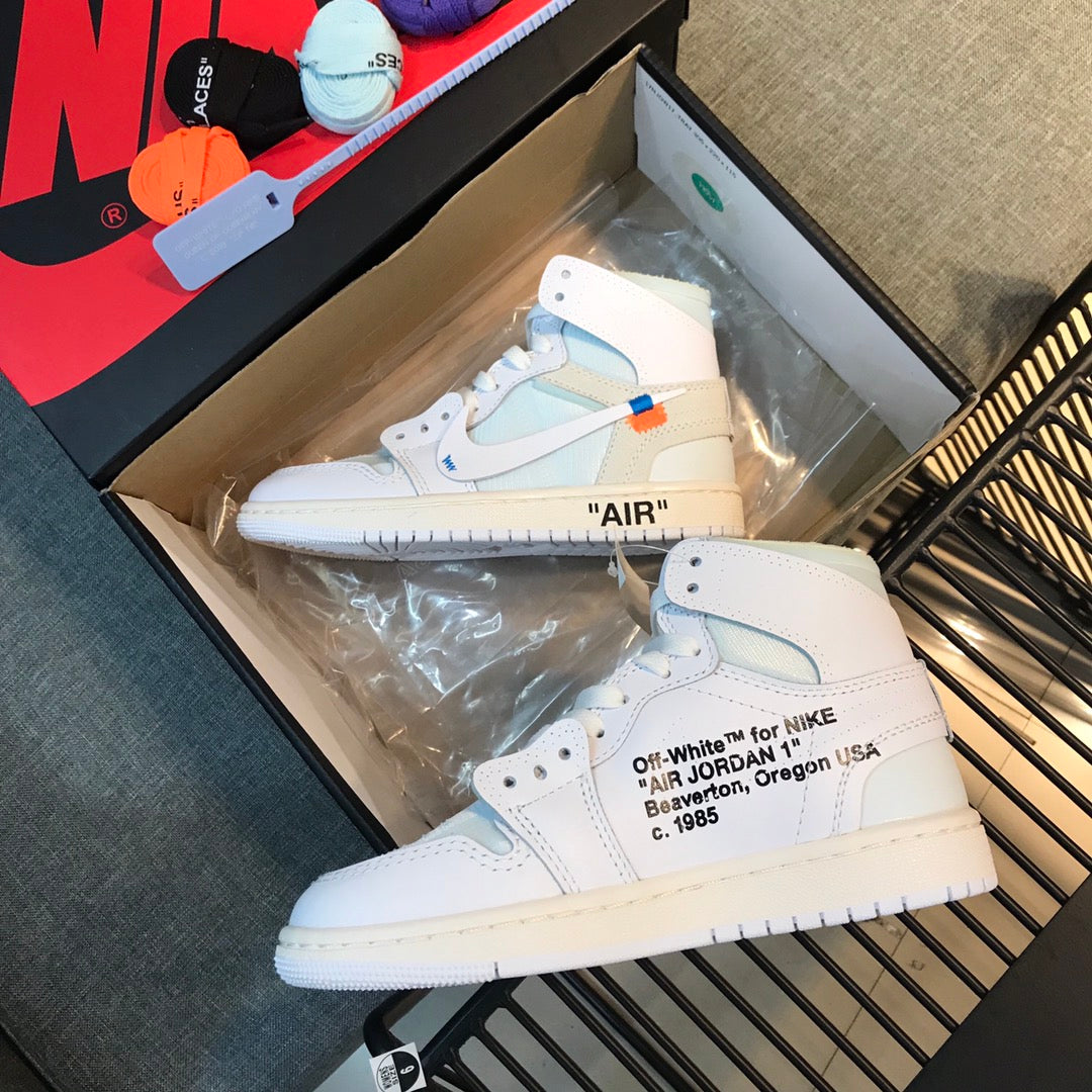 N1K-Air Jordan AJ1 高筒板鞋 休閒鞋 白色