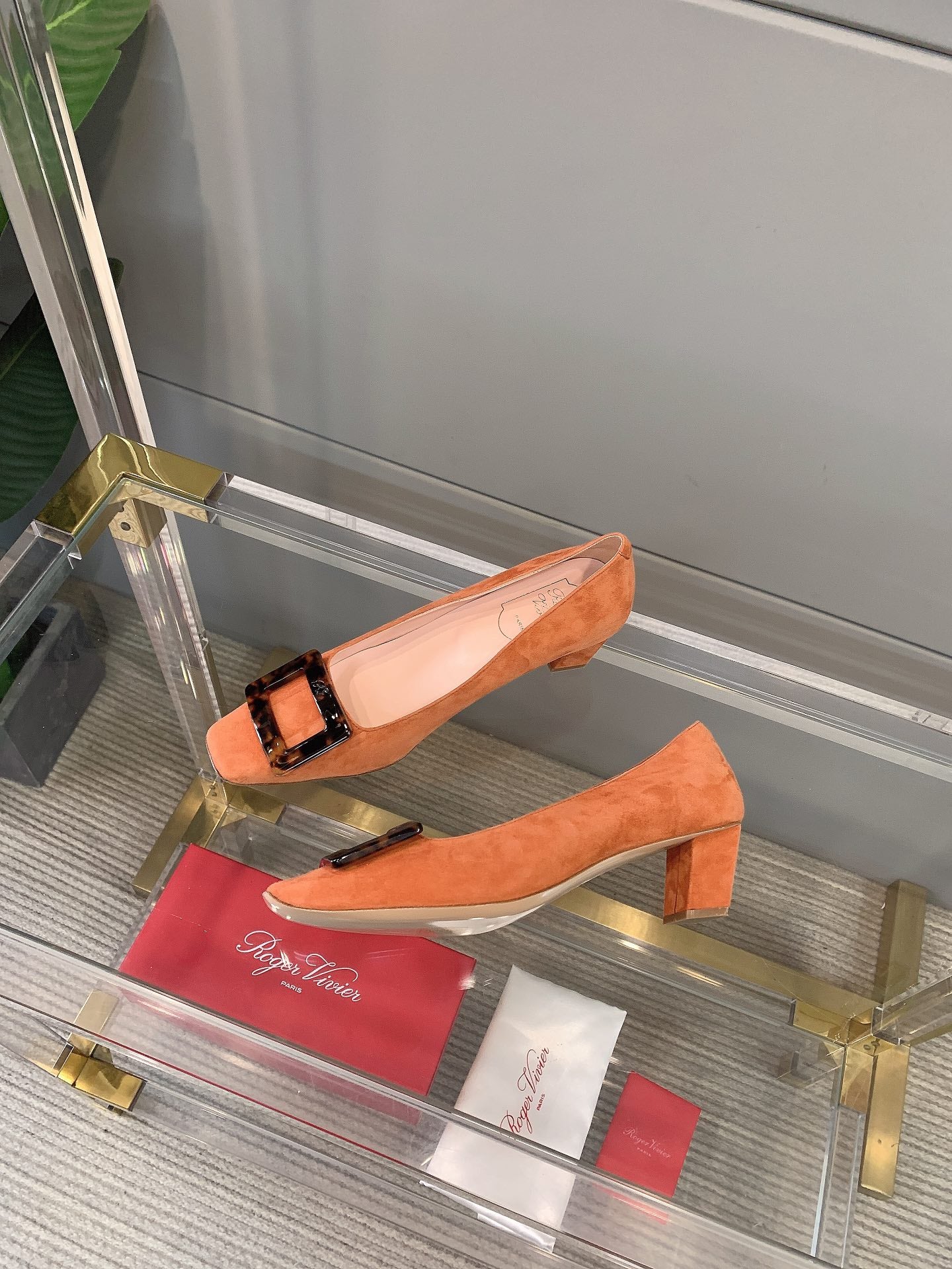 Roger Vivier Belle玳瑁扣方頭鞋