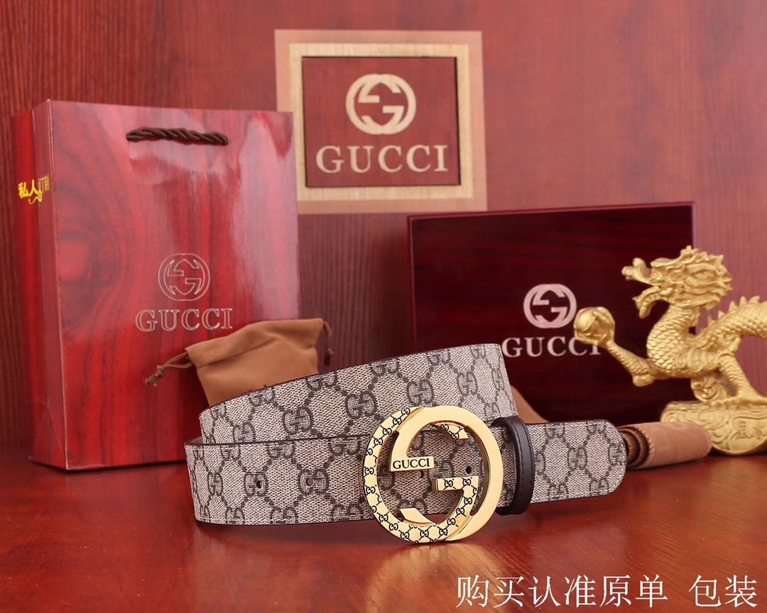 古G家-皮帶-3.8cm-男款