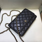 小香家-經典WOC-19cm 黑色羊皮金扣