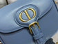Dior Bobby-小號18cm-復古藍牛皮