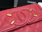Chanel 復古CC荔枝牛皮-翻蓋中夾-復古五金